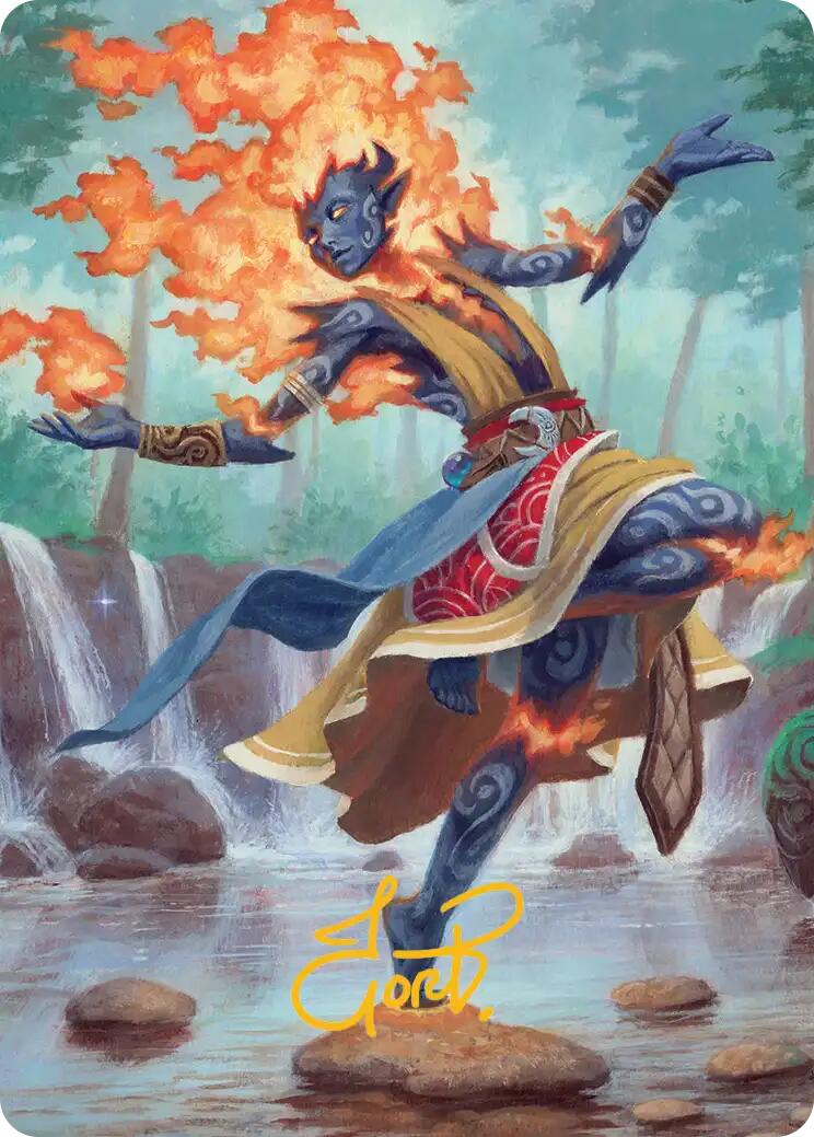 Ashling, Rekindled Art Card (16/54) (Gold-Stamped Signature) [Lorwyn Eclipsed Art Series] | Tabernacle Games