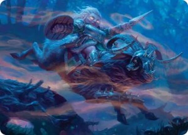 Bristlebane Outrider Art Card [Lorwyn Eclipsed Art Series] | Tabernacle Games