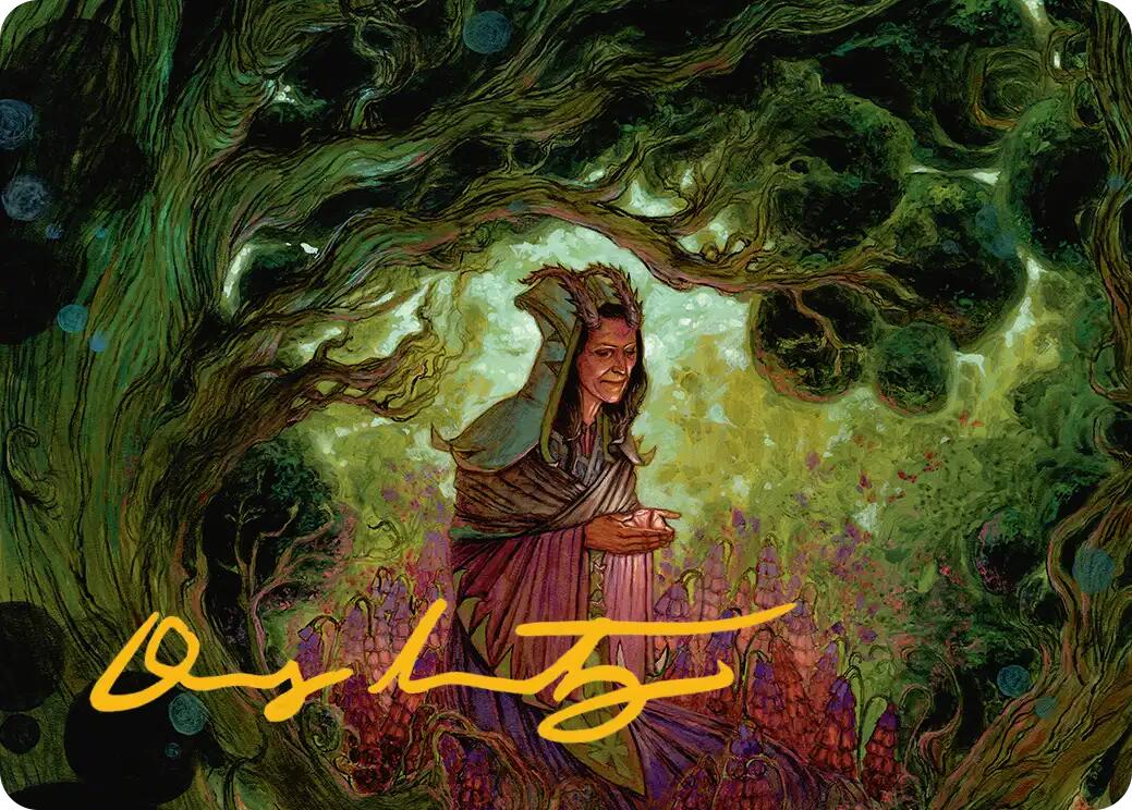 Bloom Tender Art Card (Gold-Stamped Signature) [Lorwyn Eclipsed Art Series] | Tabernacle Games