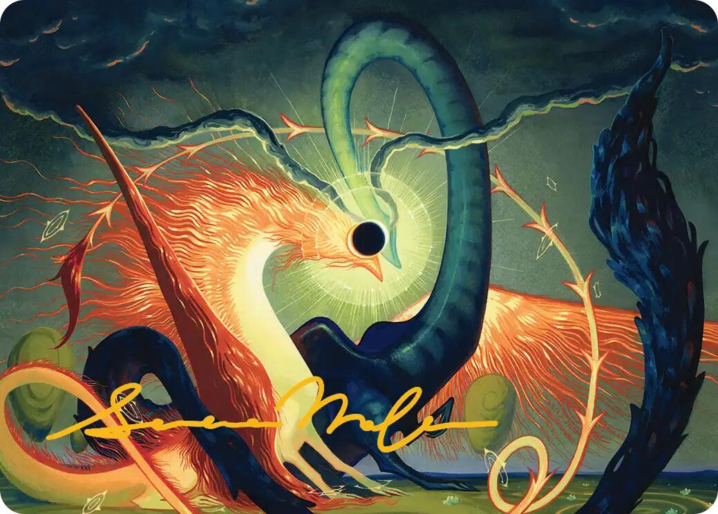 Celestial Reunion Art Card (42/54) (Gold-Stamped Signature) [Lorwyn Eclipsed Art Series] | Tabernacle Games