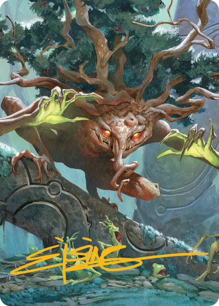 Ferrafor, Young Yew Art Card (Gold-Stamped Signature) [Lorwyn Eclipsed Art Series] | Tabernacle Games