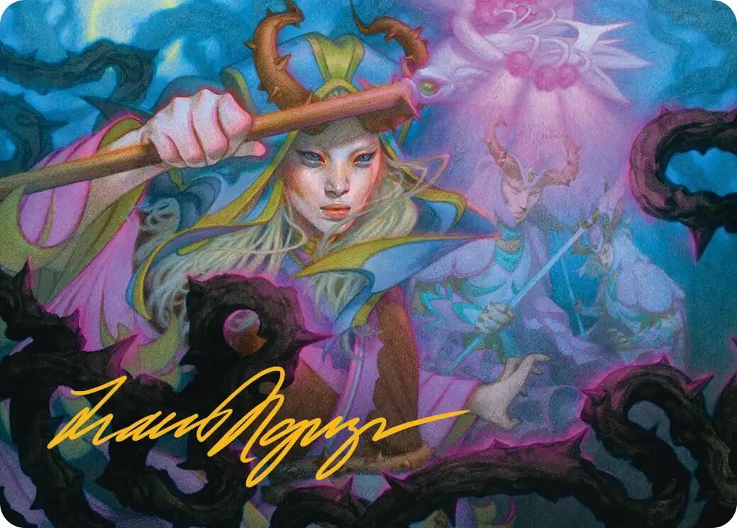 Stoic Grove-Guide Art Card (Gold-Stamped Signature) [Lorwyn Eclipsed Art Series] | Tabernacle Games