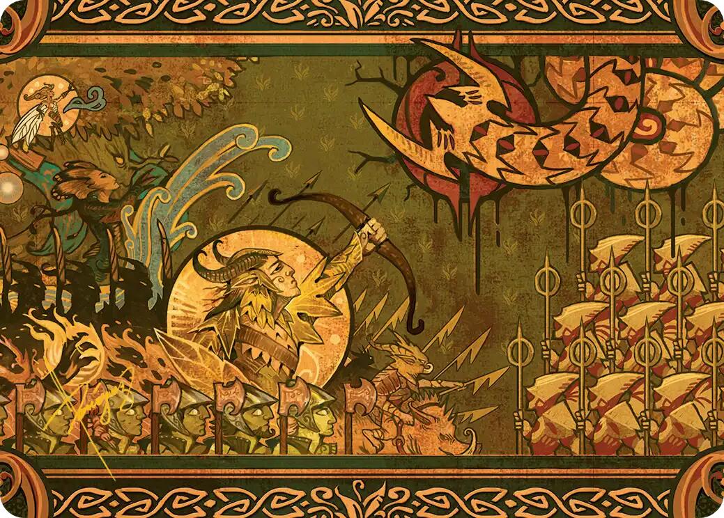 Chronicle of Victory Art Card (Gold-Stamped Signature) [Lorwyn Eclipsed Art Series] | Tabernacle Games