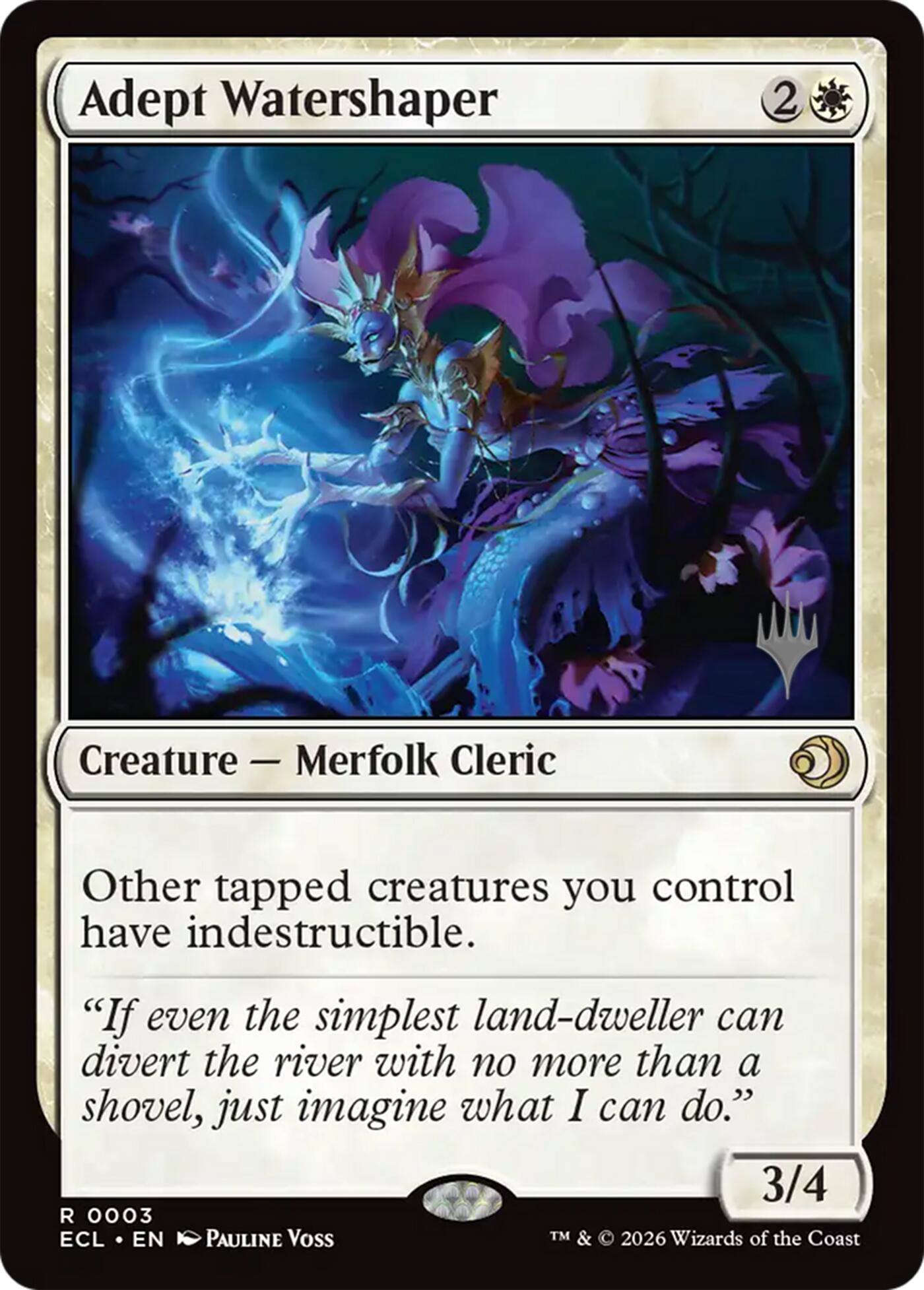 Adept Watershaper [Lorwyn Eclipsed Promos] | Tabernacle Games