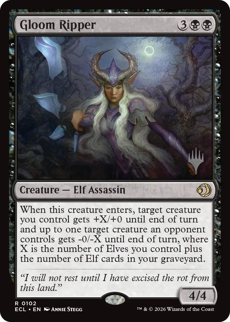 Gloom Ripper [Lorwyn Eclipsed Promos] | Tabernacle Games