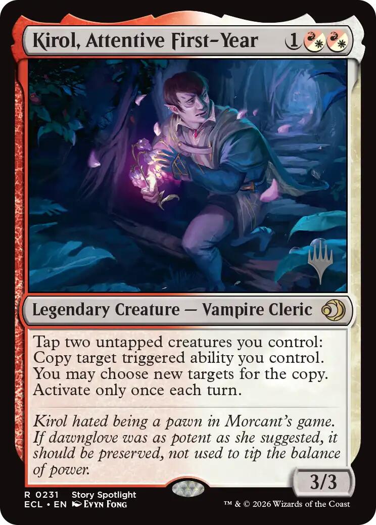 Kirol, Attentive First-Year [Lorwyn Eclipsed Promos] | Tabernacle Games