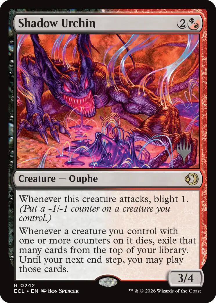 Shadow Urchin [Lorwyn Eclipsed Promos] | Tabernacle Games
