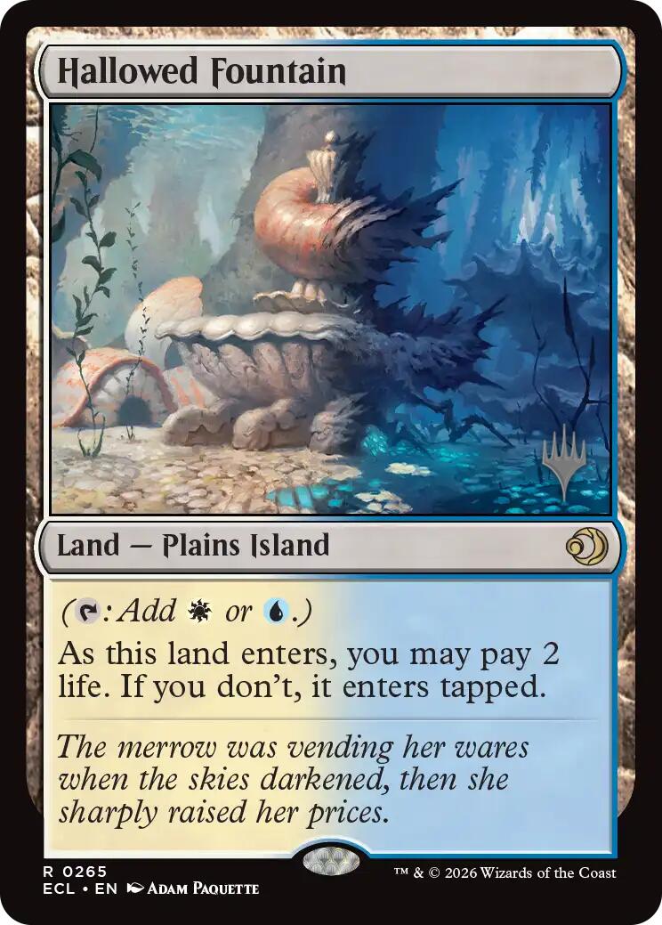 Hallowed Fountain [Lorwyn Eclipsed Promos] | Tabernacle Games