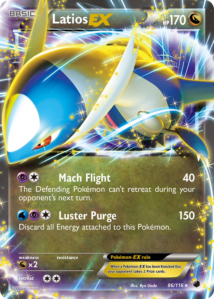 Latios EX (86/116) [Black & White: Plasma Freeze] | Tabernacle Games