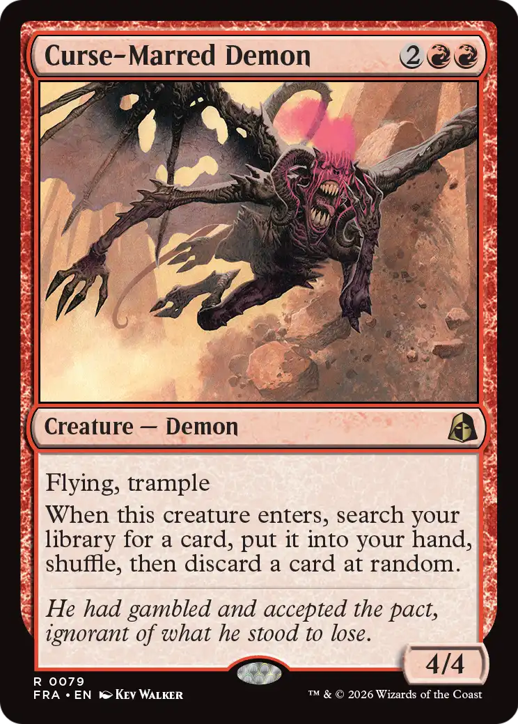 Curse-Marred Demon [Reality Fracture] | Tabernacle Games