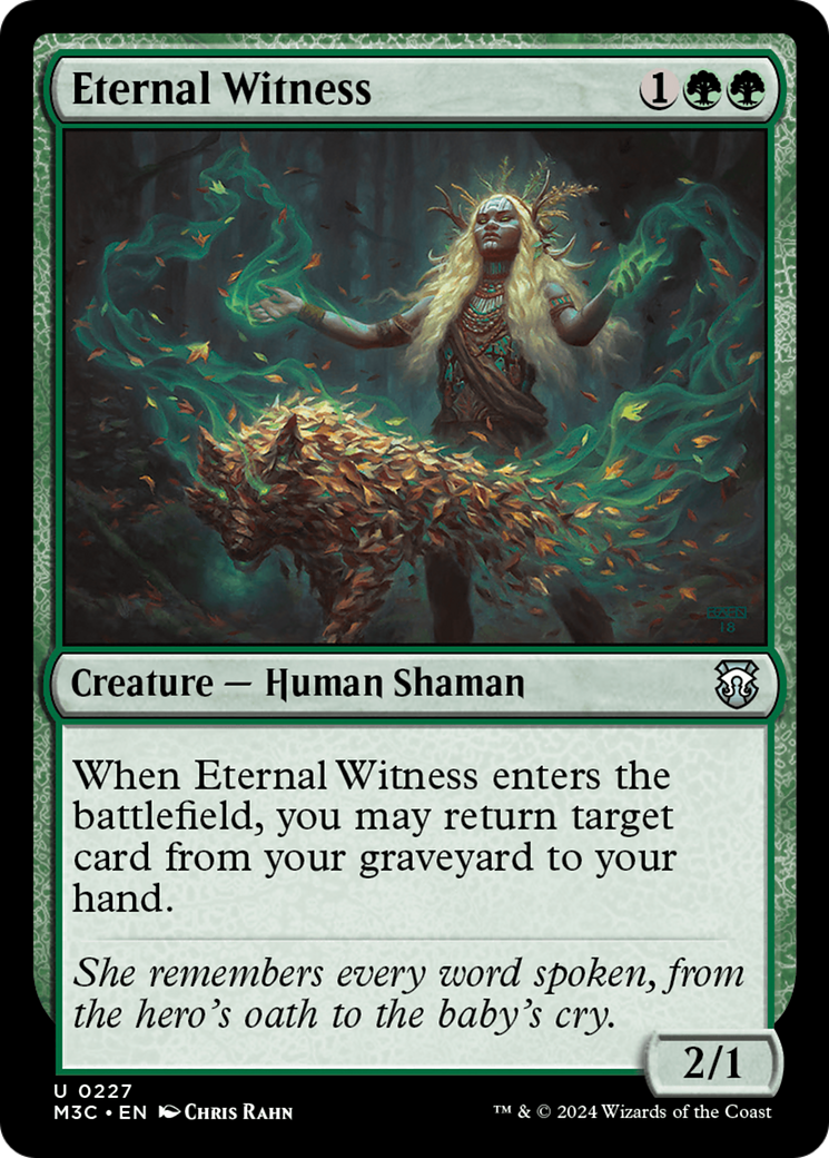 Eternal Witness (Ripple Foil) [Modern Horizons 3 Commander] | Tabernacle Games
