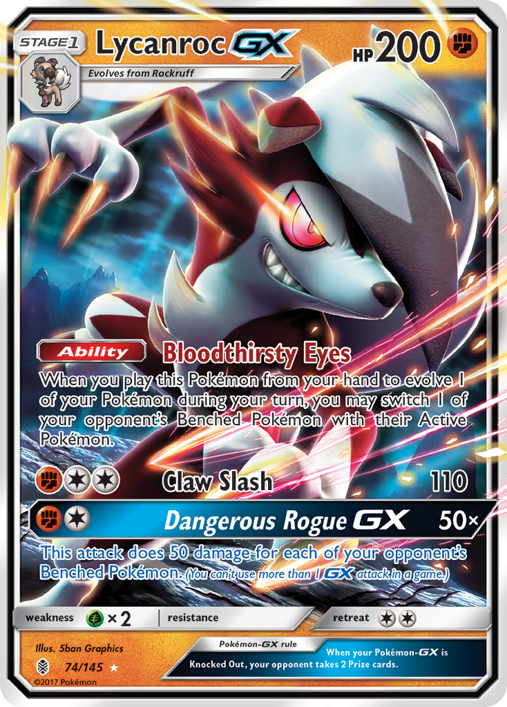 Lycanroc GX (74/145) [Sun & Moon: Guardians Rising] | Tabernacle Games