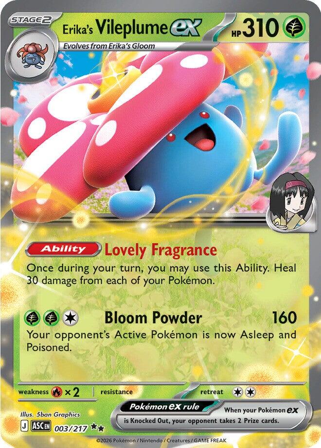 Erika's Vileplume ex (003/217) [Mega Evolution: Ascended Heroes] | Tabernacle Games