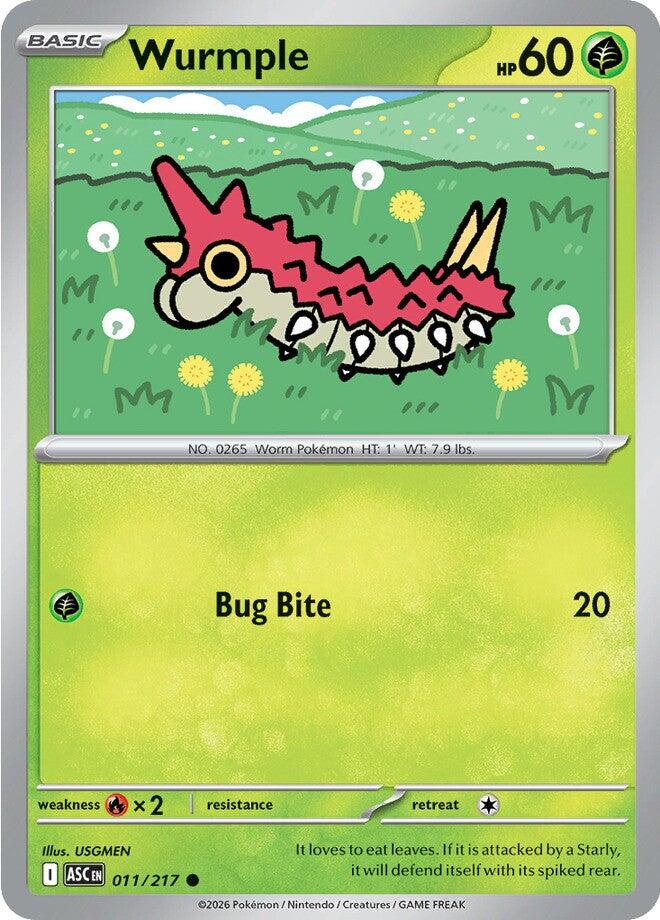 Wurmple (011/217) [Mega Evolution: Ascended Heroes] | Tabernacle Games