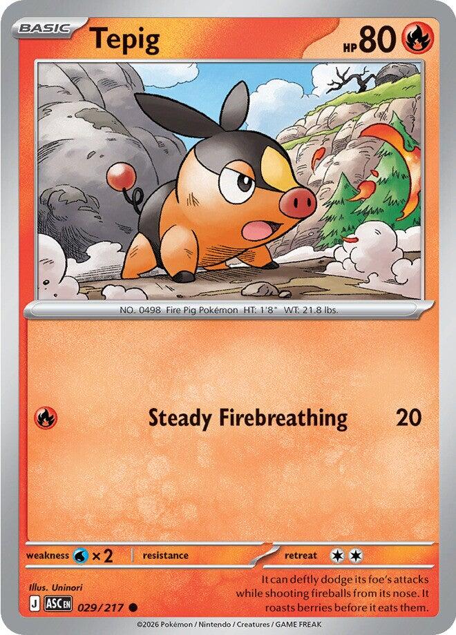 Tepig (029/217) [Mega Evolution: Ascended Heroes] | Tabernacle Games