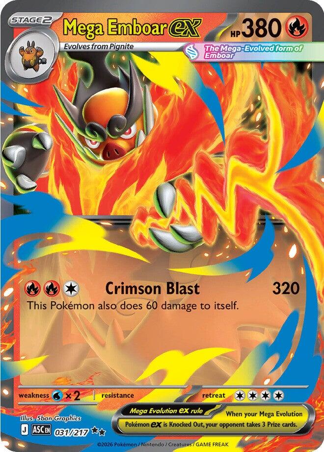 Mega Emboar ex (031/217) [Mega Evolution: Ascended Heroes] | Tabernacle Games