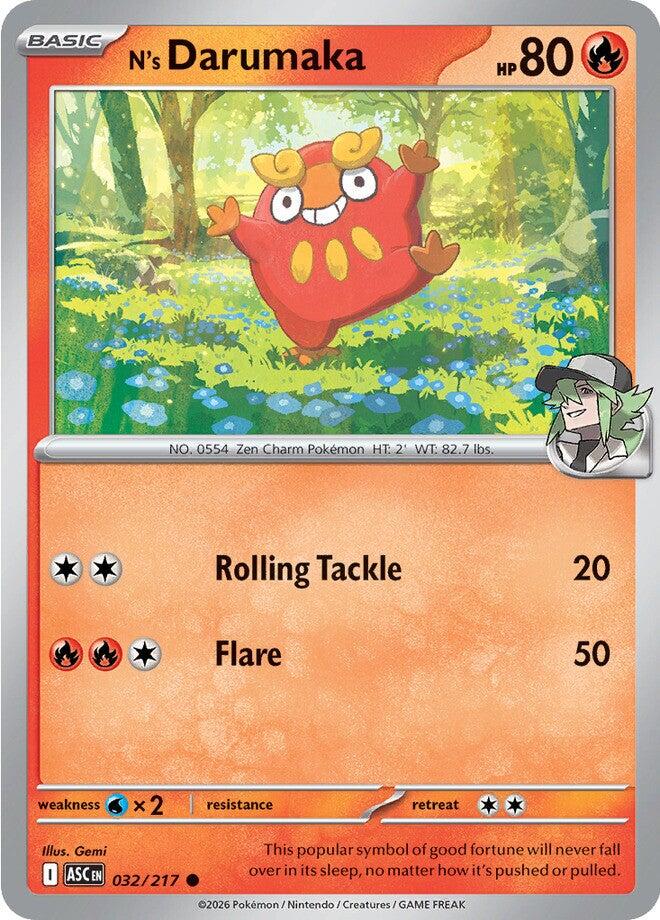 N's Darumaka (032/217) [Mega Evolution: Ascended Heroes] | Tabernacle Games