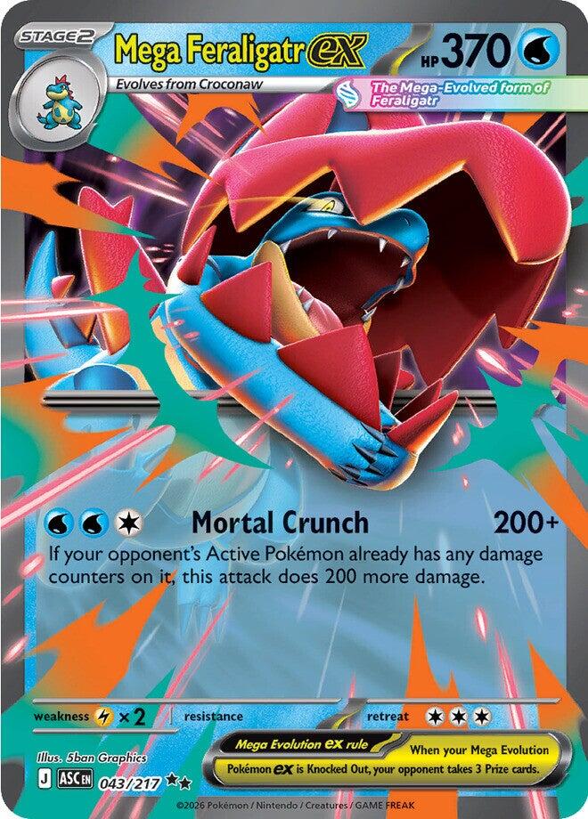 Mega Feraligatr ex (043/217) [Mega Evolution: Ascended Heroes] | Tabernacle Games