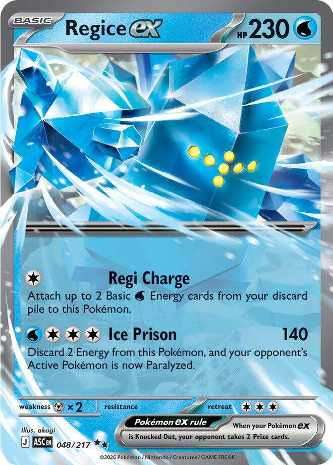 Regice ex (048/217) [Mega Evolution: Ascended Heroes] | Tabernacle Games