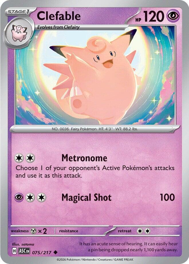 Clefable (075/217) [Mega Evolution: Ascended Heroes] | Tabernacle Games