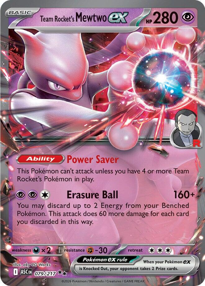 Team Rocket's Mewtwo ex (079/217) [Mega Evolution: Ascended Heroes] | Tabernacle Games
