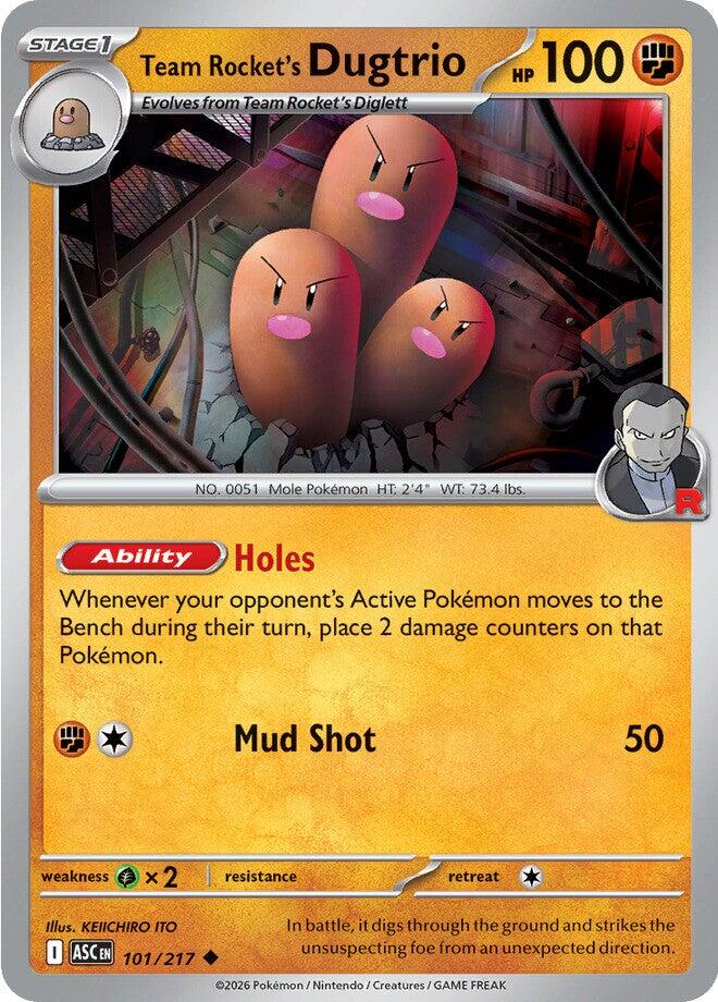 Team Rocket's Dugtrio (101/217) [Mega Evolution: Ascended Heroes] | Tabernacle Games