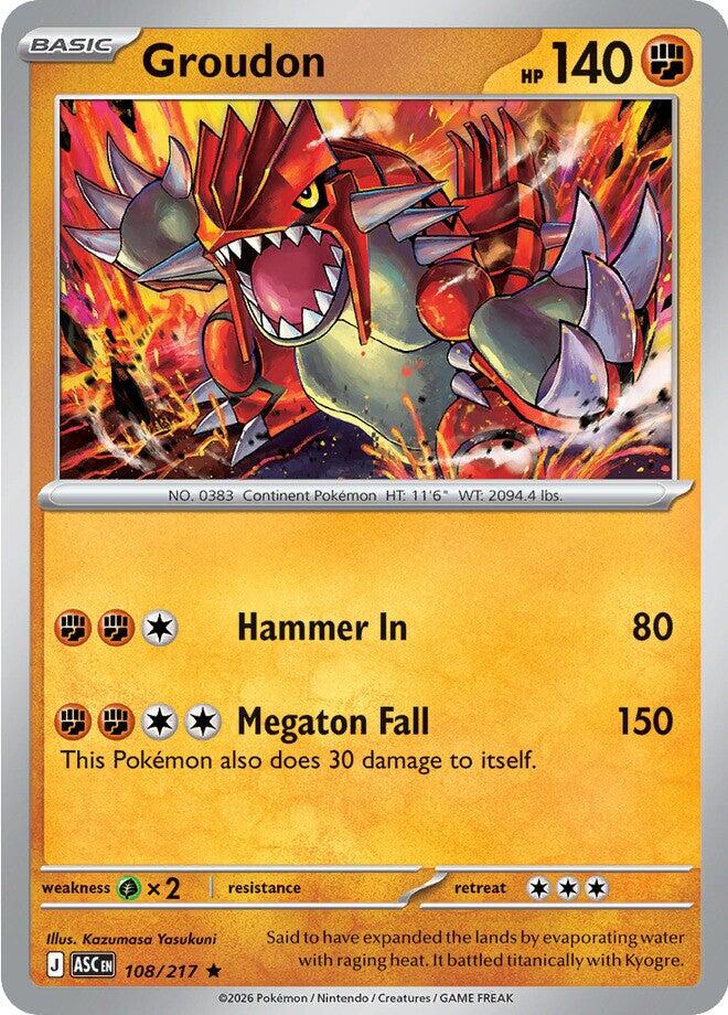 Groudon (108/217) [Mega Evolution: Ascended Heroes] | Tabernacle Games