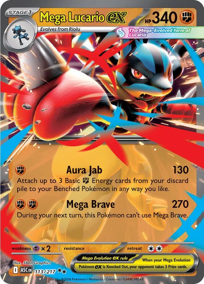Mega Lucario ex (113/217) [Mega Evolution: Ascended Heroes] | Tabernacle Games