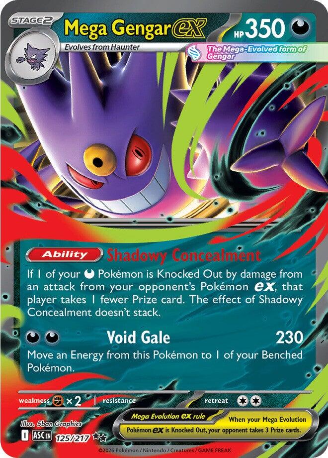 Mega Gengar ex (125/217) [Mega Evolution: Ascended Heroes] | Tabernacle Games