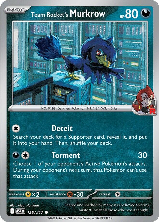 Team Rocket's Murkrow (126/217) [Mega Evolution: Ascended Heroes] | Tabernacle Games