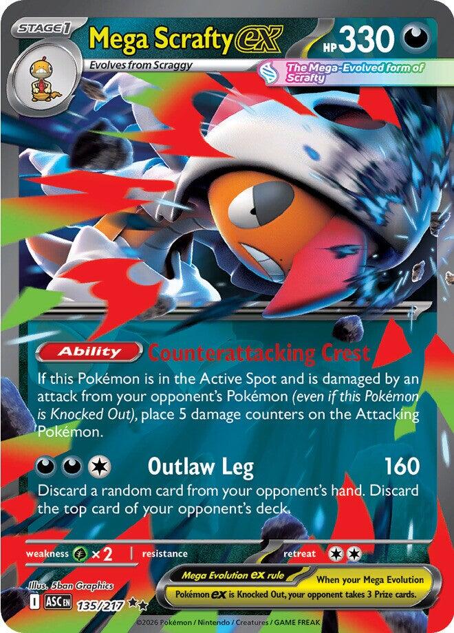 Mega Scrafty ex (135/217) [Mega Evolution: Ascended Heroes] | Tabernacle Games