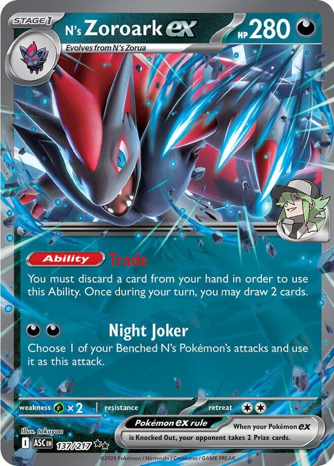 N's Zoroark ex (137/217) [Mega Evolution: Ascended Heroes] | Tabernacle Games