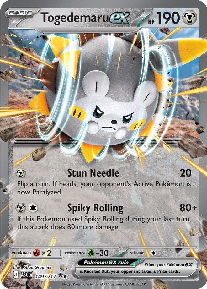 Togedemaru ex (149/217) [Mega Evolution: Ascended Heroes] | Tabernacle Games