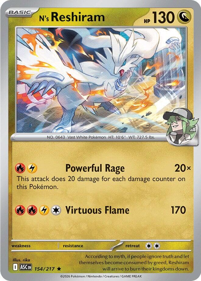N's Reshiram (154/217) [Mega Evolution: Ascended Heroes] | Tabernacle Games