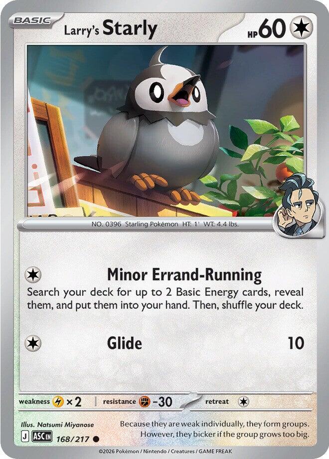 Larry's Starly (168/217) [Mega Evolution: Ascended Heroes] | Tabernacle Games