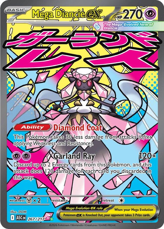 Mega Diancie ex (267/217) [Mega Evolution: Ascended Heroes] | Tabernacle Games