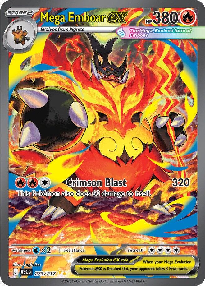 Mega Emboar ex (273/217) [Mega Evolution: Ascended Heroes] | Tabernacle Games