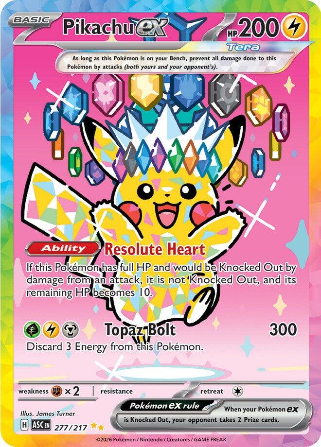 Pikachu ex (277/217) [Mega Evolution: Ascended Heroes] | Tabernacle Games