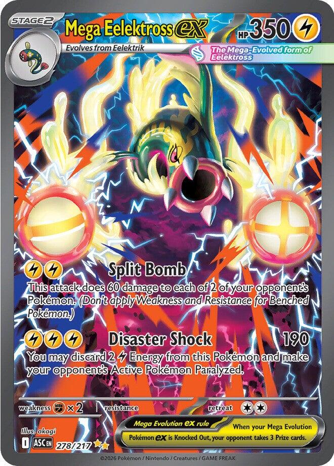 Mega Eelektross ex (278/217) [Mega Evolution: Ascended Heroes] | Tabernacle Games