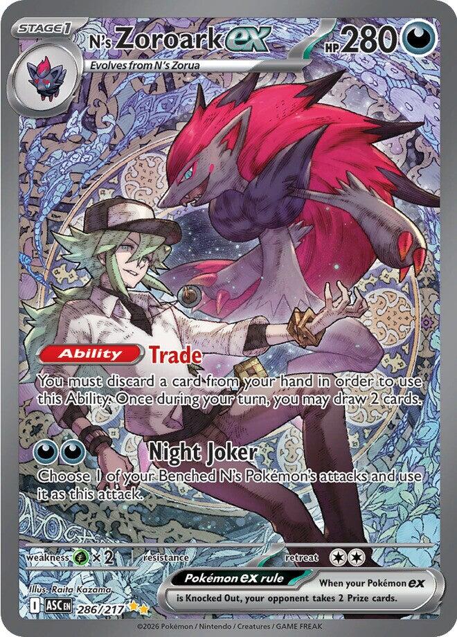 N's Zoroark ex (286/217) [Mega Evolution: Ascended Heroes] | Tabernacle Games