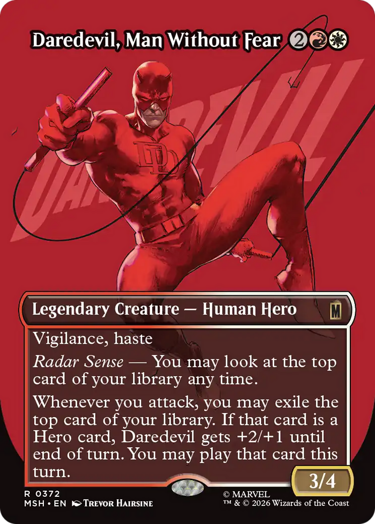 Daredevil, Man Without Fear (Borderless) (0372) [Marvel Super Heroes] | Tabernacle Games