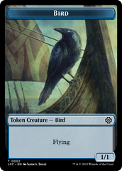 Bird // Merfolk (0003) Double-Sided Token [The Lost Caverns of Ixalan Commander Tokens] | Tabernacle Games