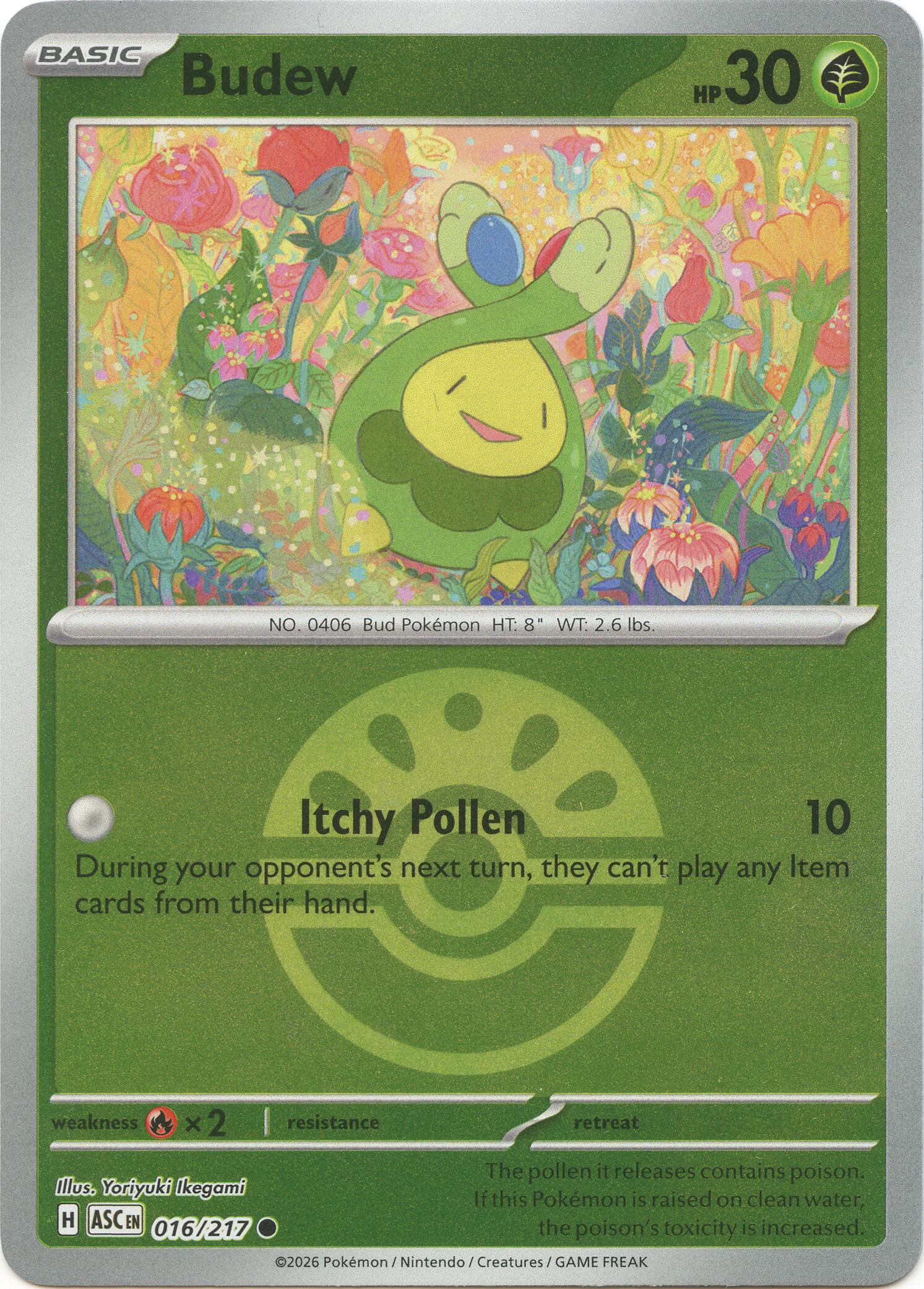 Budew (016/217) (Friend Ball) [Mega Evolution: Ascended Heroes] | Tabernacle Games