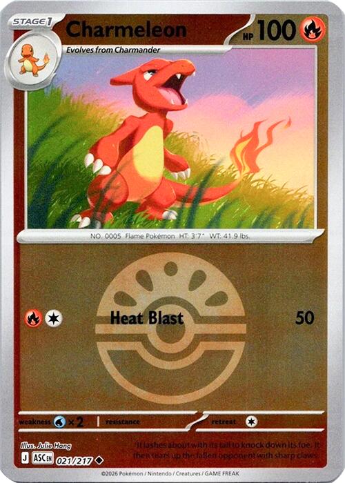 Charmeleon (021/217) (Quick Ball) [Mega Evolution: Ascended Heroes] | Tabernacle Games