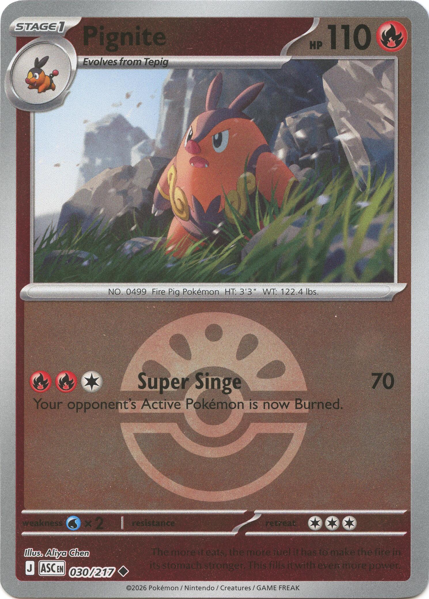 Pignite (030/217) (Friend Ball) [Mega Evolution: Ascended Heroes] | Tabernacle Games