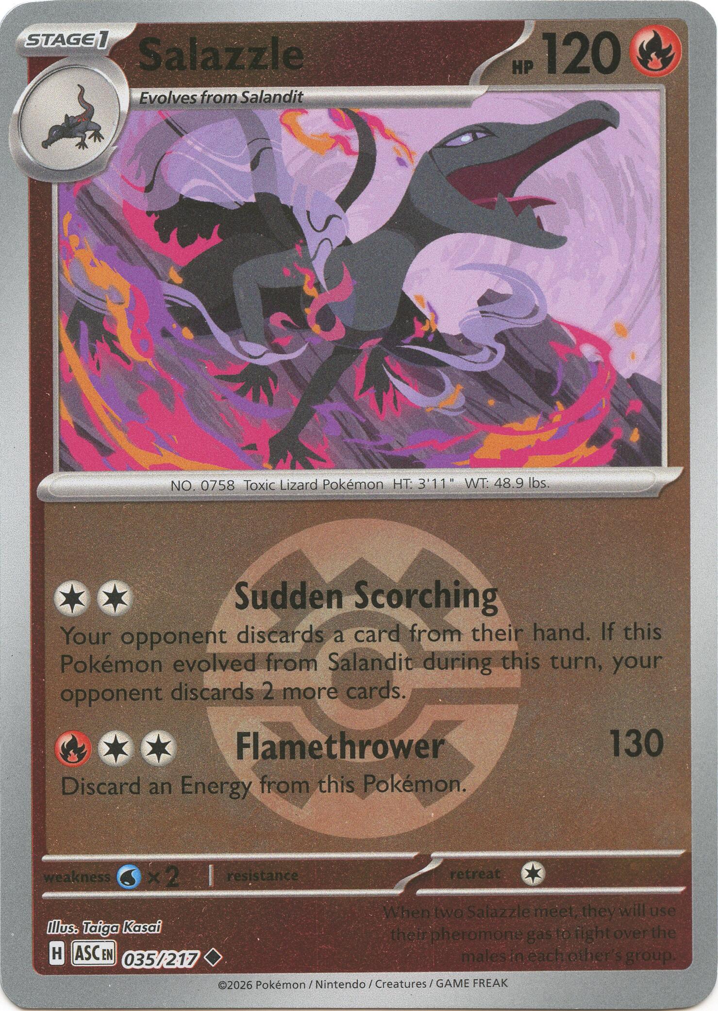 Salazzle (035/217) (Quick Ball) [Mega Evolution: Ascended Heroes] | Tabernacle Games