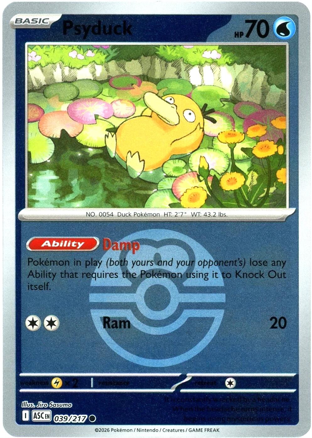 Psyduck (039/217) (Love Ball) [Mega Evolution: Ascended Heroes] | Tabernacle Games