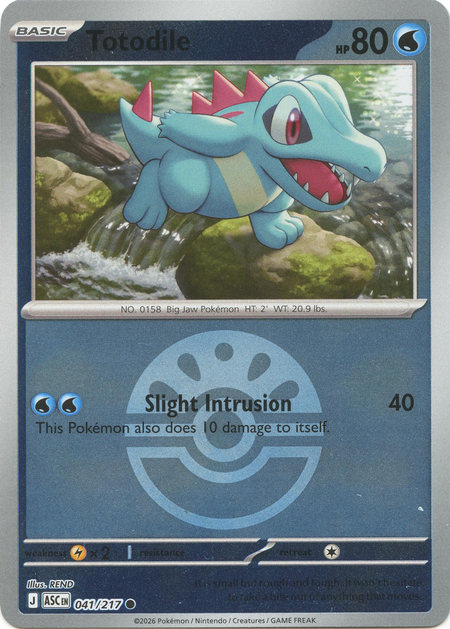 Totodile (041/217) (Friend Ball) [Mega Evolution: Ascended Heroes] | Tabernacle Games