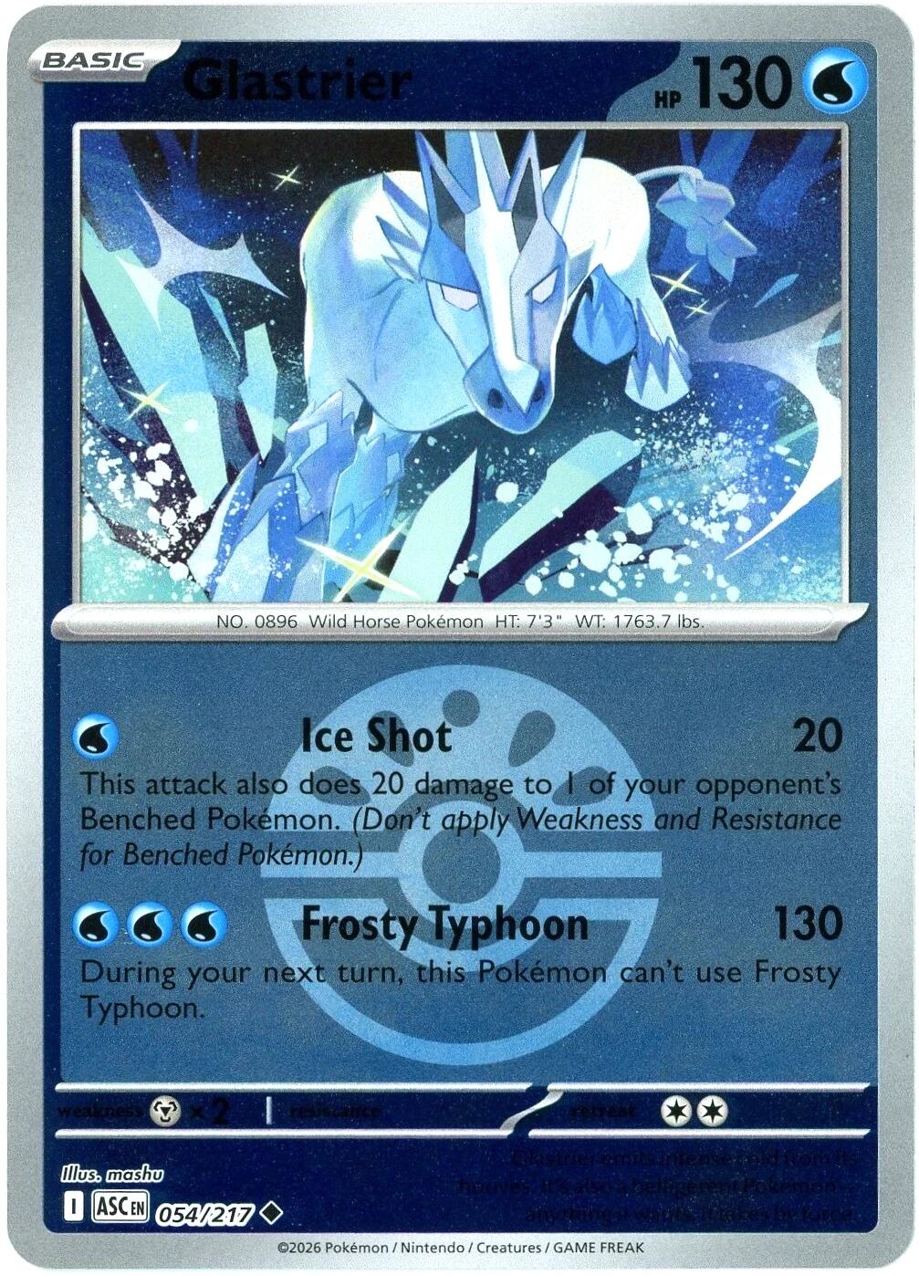 Glastrier (054/217) (Friend Ball) [Mega Evolution: Ascended Heroes] | Tabernacle Games