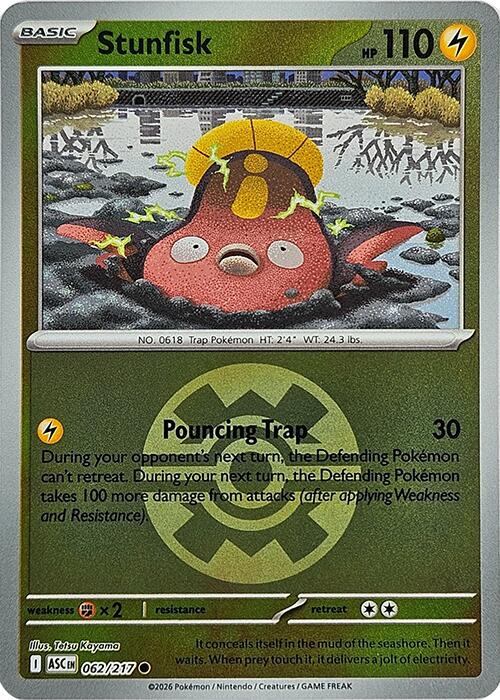 Stunfisk (062/217) (Quick Ball) [Mega Evolution: Ascended Heroes] | Tabernacle Games